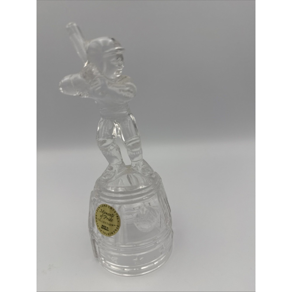 PRINCESS HOUSE~MOMENTS OF PRIDE~BASEBALL PLAYER~24% LEAD CRYSTAL TROPHY~GERMANY